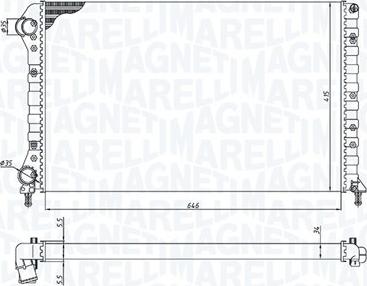 Magneti Marelli 350213179000 - Radiators, Motora dzesēšanas sistēma autodraugiem.lv