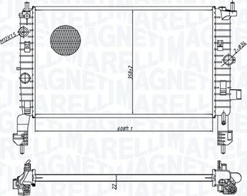 Magneti Marelli 350213179100 - Radiators, Motora dzesēšanas sistēma autodraugiem.lv