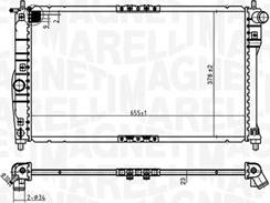 Magneti Marelli 350213174900 - Radiators, Motora dzesēšanas sistēma autodraugiem.lv