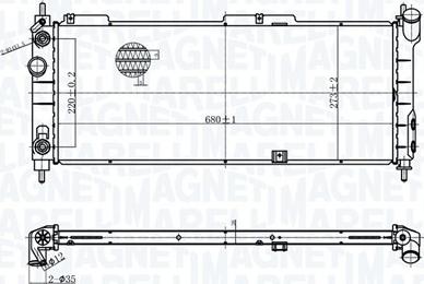 Magneti Marelli 350213174400 - Radiators, Motora dzesēšanas sistēma autodraugiem.lv