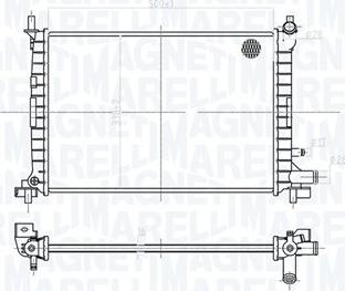 Magneti Marelli 350213176900 - Radiators, Motora dzesēšanas sistēma autodraugiem.lv