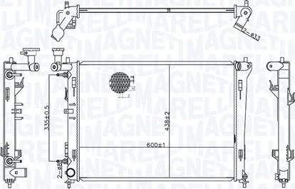 Magneti Marelli 350213176600 - Radiators, Motora dzesēšanas sistēma autodraugiem.lv