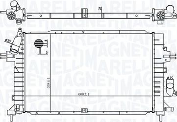 Magneti Marelli 350213176100 - Radiators, Motora dzesēšanas sistēma autodraugiem.lv