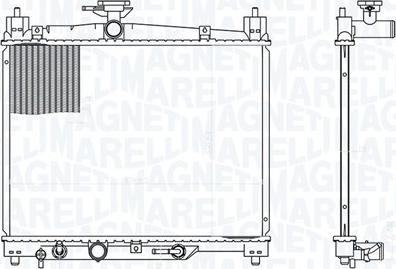 Magneti Marelli 350213176300 - Radiators, Motora dzesēšanas sistēma autodraugiem.lv