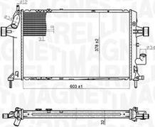 Magneti Marelli 350213176700 - Radiators, Motora dzesēšanas sistēma autodraugiem.lv