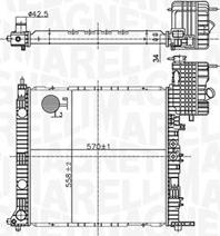 Magneti Marelli 350213178500 - Radiators, Motora dzesēšanas sistēma autodraugiem.lv