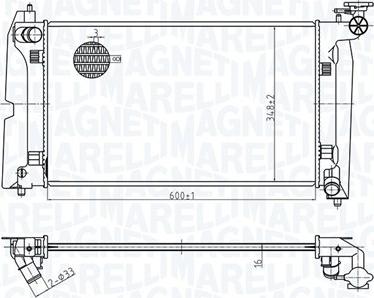 Magneti Marelli 350213178300 - Radiators, Motora dzesēšanas sistēma autodraugiem.lv