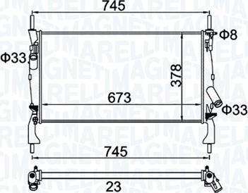 Magneti Marelli 350213173900 - Radiators, Motora dzesēšanas sistēma autodraugiem.lv