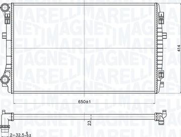 Magneti Marelli 350213173400 - Radiators, Motora dzesēšanas sistēma autodraugiem.lv