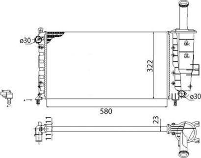 Magneti Marelli 350213173003 - Radiators, Motora dzesēšanas sistēma autodraugiem.lv