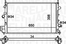 Magneti Marelli 350213173700 - Radiators, Motora dzesēšanas sistēma autodraugiem.lv