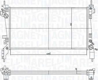 Magneti Marelli 350213172600 - Radiators, Motora dzesēšanas sistēma autodraugiem.lv