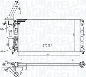 Magneti Marelli 350213177000 - Radiators, Motora dzesēšanas sistēma autodraugiem.lv