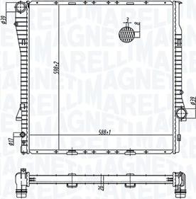 Magneti Marelli 350213177700 - Radiators, Motora dzesēšanas sistēma autodraugiem.lv