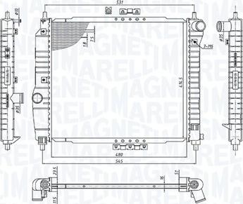 Magneti Marelli 350213891000 - Radiators, Motora dzesēšanas sistēma autodraugiem.lv