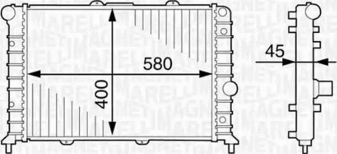 Magneti Marelli 350213897000 - Radiators, Motora dzesēšanas sistēma autodraugiem.lv