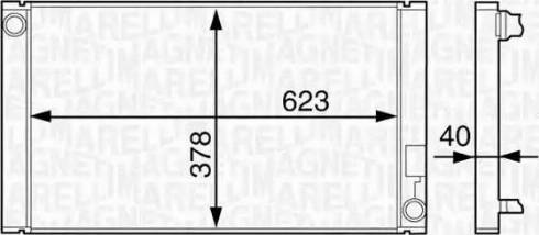 Magneti Marelli 350213859000 - Radiators, Motora dzesēšanas sistēma autodraugiem.lv