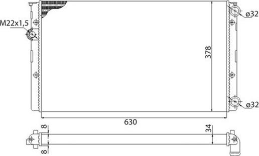 Magneti Marelli 350213809003 - Radiators, Motora dzesēšanas sistēma autodraugiem.lv