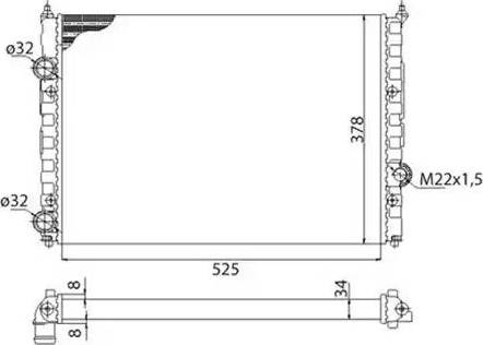 Magneti Marelli 350213808003 - Radiators, Motora dzesēšanas sistēma autodraugiem.lv