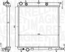 Magneti Marelli 350213819000 - Radiators, Motora dzesēšanas sistēma autodraugiem.lv