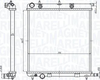 Magneti Marelli 350213819000 - Radiators, Motora dzesēšanas sistēma autodraugiem.lv