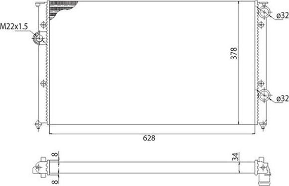 Magneti Marelli 350213810003 - Radiators, Motora dzesēšanas sistēma autodraugiem.lv