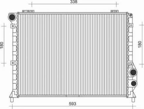 Magneti Marelli 350213833000 - Radiators, Motora dzesēšanas sistēma autodraugiem.lv