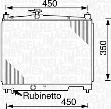 Magneti Marelli 350213826000 - Radiators, Motora dzesēšanas sistēma autodraugiem.lv