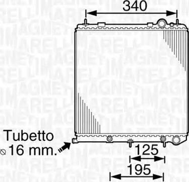 Magneti Marelli 350213820000 - Radiators, Motora dzesēšanas sistēma autodraugiem.lv