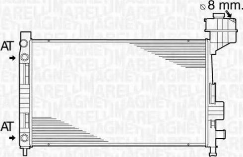 Magneti Marelli 350213822000 - Radiators, Motora dzesēšanas sistēma autodraugiem.lv