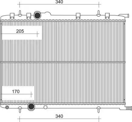 Magneti Marelli 350213875000 - Radiators, Motora dzesēšanas sistēma autodraugiem.lv