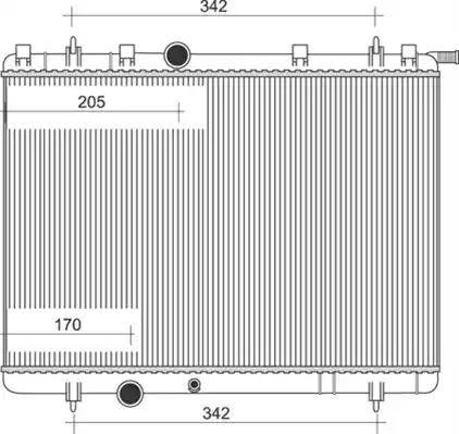 Magneti Marelli 350213873000 - Radiators, Motora dzesēšanas sistēma autodraugiem.lv