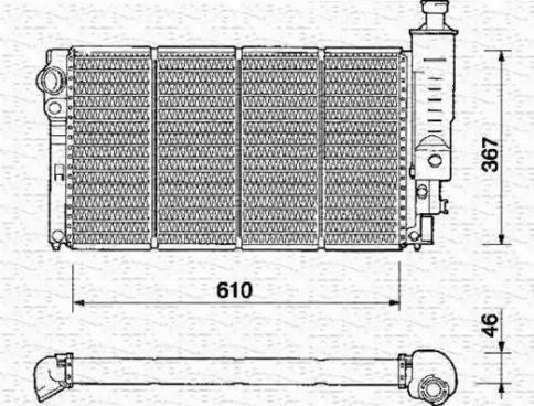 Magneti Marelli 350213341000 - Radiators, Motora dzesēšanas sistēma autodraugiem.lv