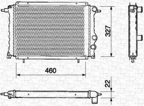 Magneti Marelli 350213358000 - Radiators, Motora dzesēšanas sistēma autodraugiem.lv