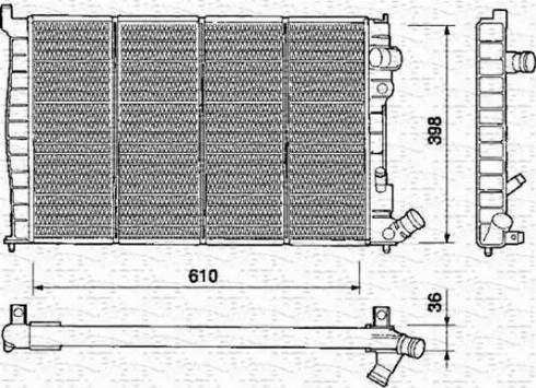 Magneti Marelli 350213313000 - Radiators, Motora dzesēšanas sistēma autodraugiem.lv