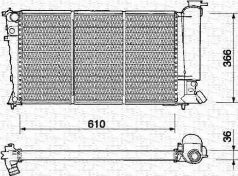 Magneti Marelli 350213312000 - Radiators, Motora dzesēšanas sistēma autodraugiem.lv