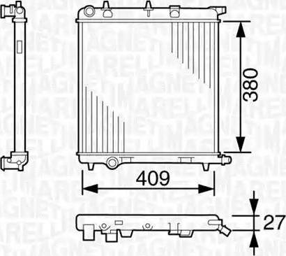 Magneti Marelli 350213389000 - Radiators, Motora dzesēšanas sistēma autodraugiem.lv