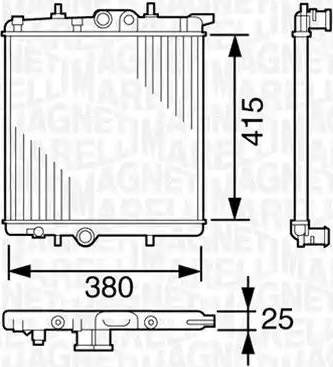 Magneti Marelli 350213388000 - Radiators, Motora dzesēšanas sistēma autodraugiem.lv