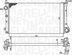 Magneti Marelli 350213382000 - Radiators, Motora dzesēšanas sistēma autodraugiem.lv