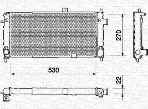 Magneti Marelli 350213324000 - Radiators, Motora dzesēšanas sistēma autodraugiem.lv