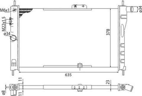 Magneti Marelli 350213326003 - Radiators, Motora dzesēšanas sistēma autodraugiem.lv