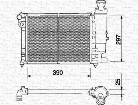 Magneti Marelli 350213328000 - Radiators, Motora dzesēšanas sistēma autodraugiem.lv