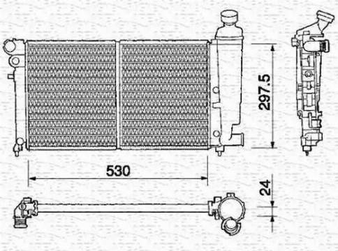 Magneti Marelli 350213372000 - Radiators, Motora dzesēšanas sistēma autodraugiem.lv