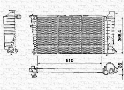 Magneti Marelli 350213377000 - Radiators, Motora dzesēšanas sistēma autodraugiem.lv