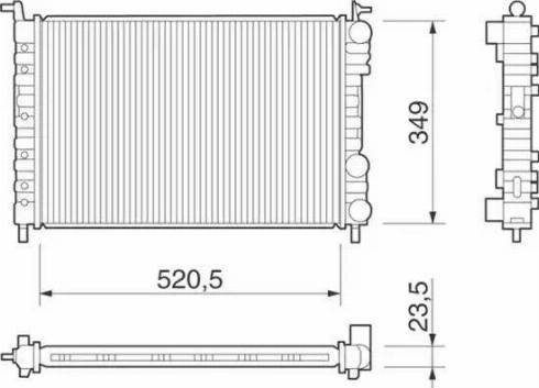 Magneti Marelli 350213259000 - Radiators, Motora dzesēšanas sistēma autodraugiem.lv