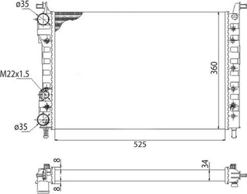 Magneti Marelli 350213259003 - Radiators, Motora dzesēšanas sistēma autodraugiem.lv