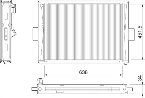 Magneti Marelli 350213266000 - Radiators, Motora dzesēšanas sistēma autodraugiem.lv