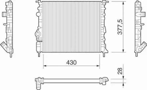 Magneti Marelli 350213261000 - Radiators, Motora dzesēšanas sistēma autodraugiem.lv