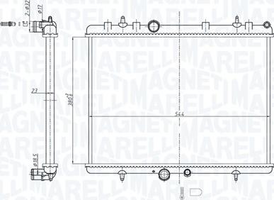 Magneti Marelli 350213209600 - Radiators, Motora dzesēšanas sistēma autodraugiem.lv