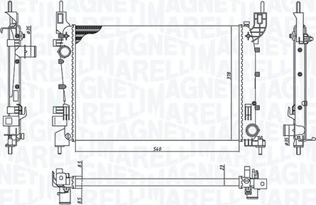 Magneti Marelli 350213200400 - Radiators, Motora dzesēšanas sistēma autodraugiem.lv